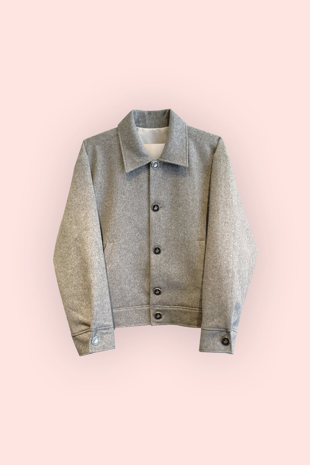 Wool Bomber / Greyish