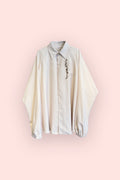 Long Crepe Overshirt / Champagne