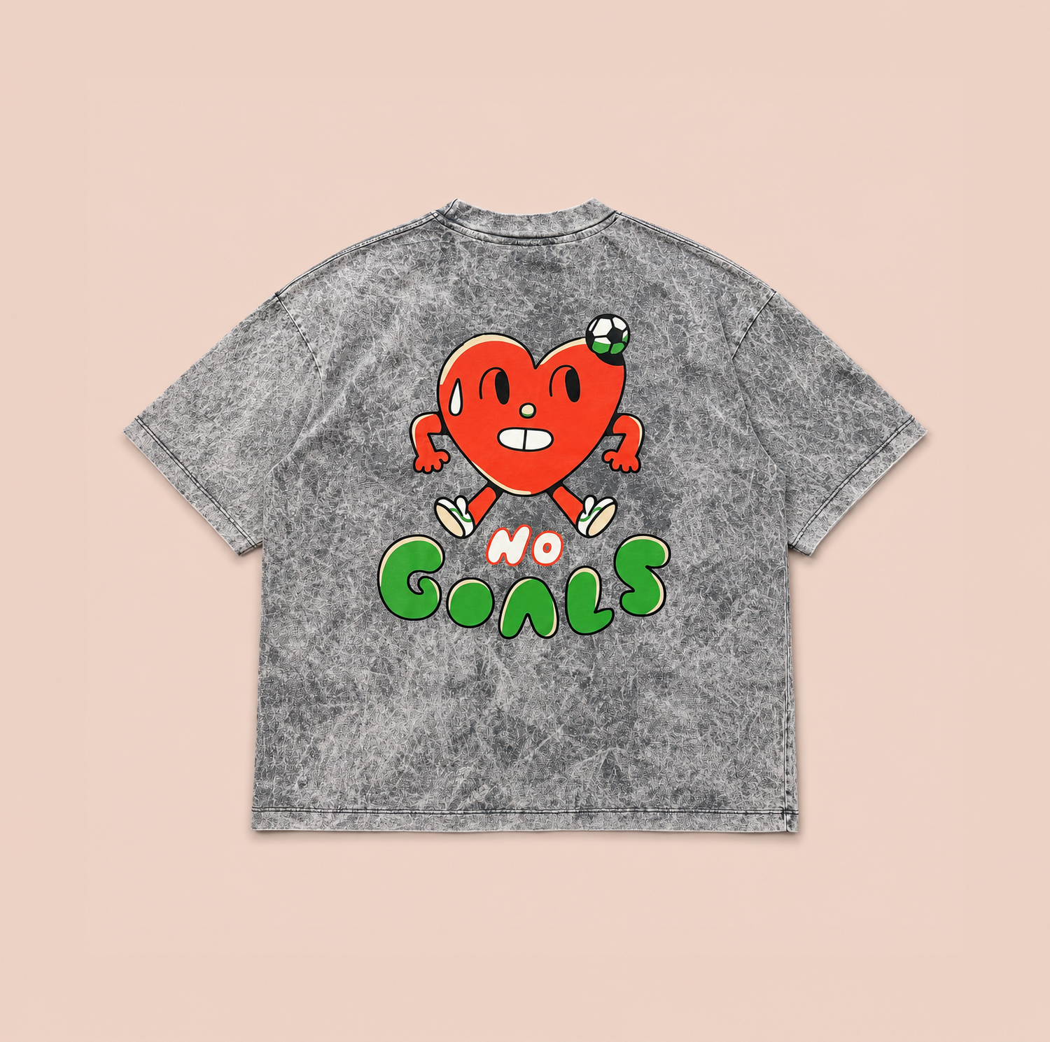 LTD EDITION NO GOALS TEE  - ACID WASH