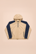 SIDELINE JACKET BEIGE AND BLUE