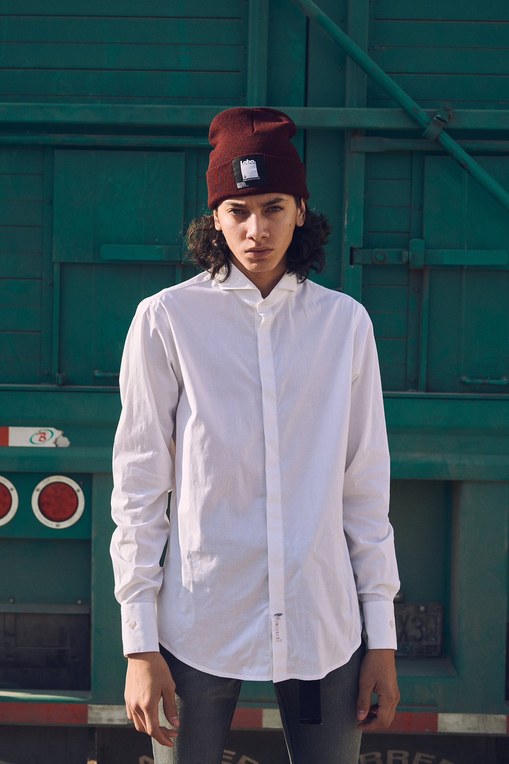 Heart on Sleeve Dress Shirt (White/Blanca)