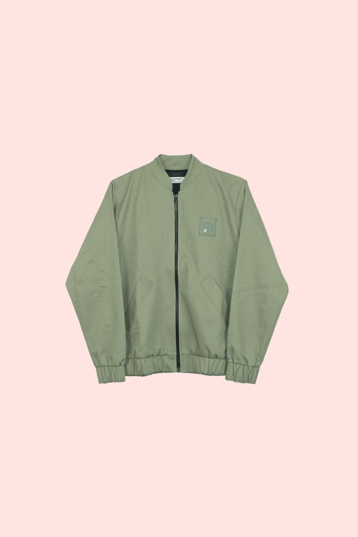 Lobo con pie de Oveja | Olive Green Pleated Jacket